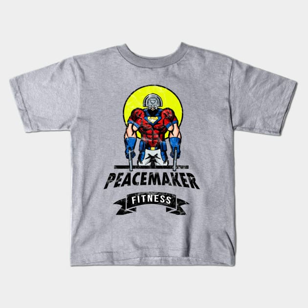 Peacemaker Fitness Gym Kids T-Shirt by Fede_Gramajo